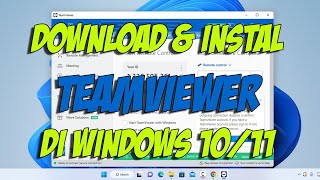 Cara Download Dan Instal Teamviewer Di Laptop / PC