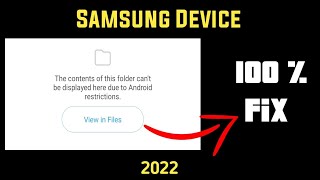 The Contents of this folder can't be displayed here due to Android Restrictions || Quick Fix 100%