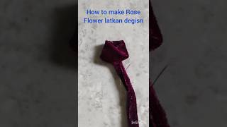 how to make Rose design latkan/ DIY/creative idea tassel/For blouse stitch