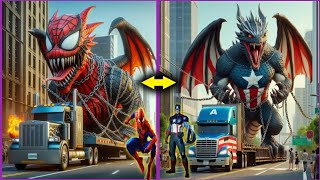 Superheroes as Dragon Evaluated💥Avengers vs DC - All Marvel Characters #avengers @worldsofwonder00