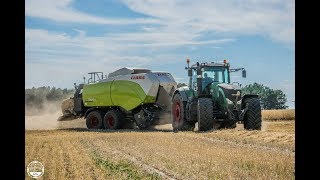 Strohballen pressen // Fendt Vario 933 mit Claas Quadrant 5300 // Lohnbetrieb Wessels