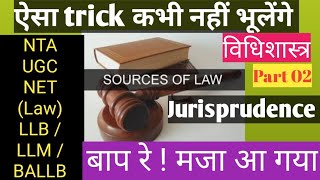 Ugc Net Paper 02 Law | Sources of Law | School of Jurisprudence | Vidhi Ka Srot Part 02