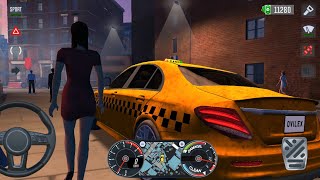 محاكي سائق التكسي taxi sim #2024🚖✨ Mercedes Benz car UBER DRIVING car  Games 3D Android jos Gameplay