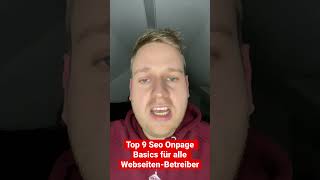 Top 9 Seo Onpage Basics #shorts