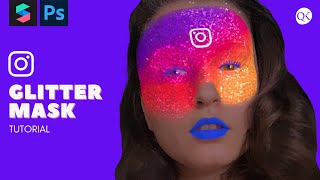 Spark AR Glitter Effect Tutorial [Add 2 eye colors, create textures with a 3D model in Photoshop]