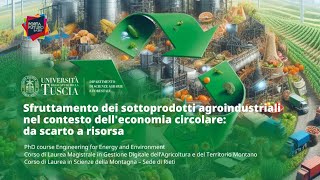 🖥️ WEBINAR | SFRUTTAMENTO DEI SOTTOPRODOTTI AGROINDUSTRIALI NEL CONTESTO DELL'ECONOMIA CIRCOLARE