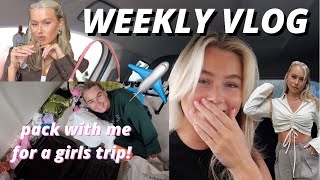 A WEEK WITH ME | PACK WITH ME FOR A GIRLS TRIP, DRIVE & DATE NIGHT, LASER & BROWS