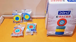 Unboxing and Review of doms e-raser tyre shape return gift eraser trending toy stationery