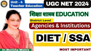 Agencies and Institutions of In-Service Teacher Education | DIET & SSA #ugcnet_education