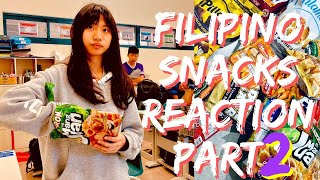 Filipino Snacks Reaction by Taiwanese Students Part 2 ! NOVA, VCUT, Polvoron, banana chips, ZEST-O