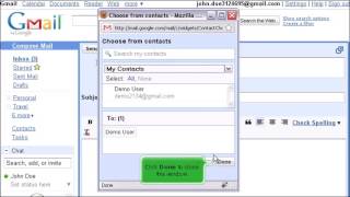 How to compose an email message using gmail