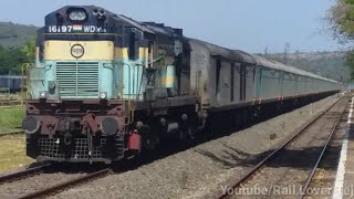 ICE-CREAM livery with  - Gandhidham - Tirunelveli Humsafar Express !!!! : Konkan railway