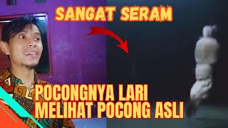 PENAMPAKAN POCONG ASLI, POCONGNYA LARI KETEMU POCONG ASLI #REACT POCONG KOCAK