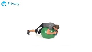 How To Do: Stability Ball Hyperextension - Kettlebell | Back Workout Exercise