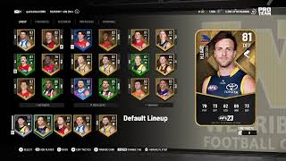 AFL 23 - Pro Teams - Lets improve this squad very easily using NO MONEY!!! LIVE PS5