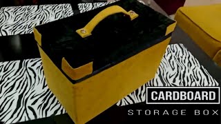 #Cardboard storage box /Organizer box made of cardboard / #cardboardbox