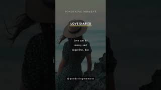 ITS NOT ALWAYS PERFECT | LOVE DIARIES  | #shorts #love #relationship