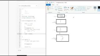 C++ program : Right Triangle using recursion