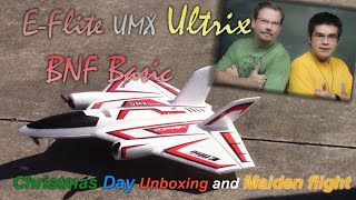 E-Flite UMX Ultrix Unboxing & Maiden Flight.  Ian's Christmas gift 2020!