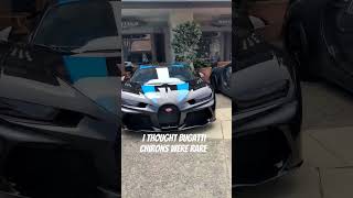 Bugatti Chirons at Spanish Bay during car week 2023