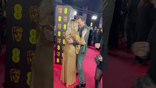 David Tennant & wife Georgia share a hug on the BAFTA 2024 red carpet ❤️