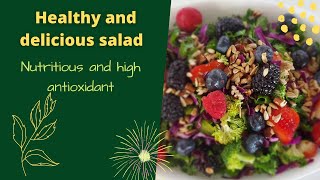 How to make a nutritious and antioxidant salad - quick, easy, healthy, and nutritious (vegetarian)