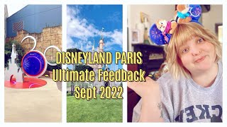 DisneyLand Paris - Ultimate Feedback - September 2022