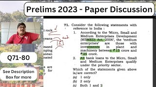 [Q71-80] Prelims 2023 Video Solution | UPSC Prelims 2023 Answer Key #upscprelims2023 #upscprelims