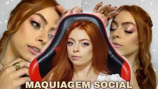 MAQUIANDO CLIENTE | MAQUIAGEM SOCIAL ROMÂNTICA | Ket Brinhol ✨