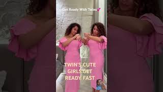 TWIN'S CUTE GIRLS GET READY FAST #funny #fashion#sort  #chinkiminki