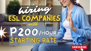 ₱200/HOUR STARTING RATE | HIRING ESL COMPANIES | Liezel Oh #workfromhome #onlineeslteaching