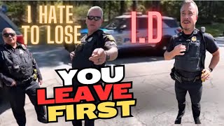 I.D REFUSAL: COP'S EGO WON'T LET HIM TAKE THE L