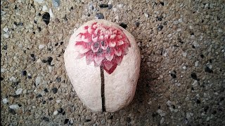 Decoupage on a rock