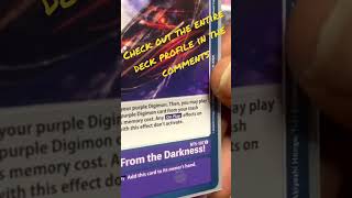 Revive from the darkness is amazing!🤯Beelzemon blast mode deck profile BT10 #shorts #short #digimon