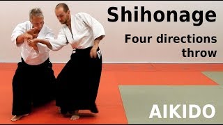 Aikido technique SHIHONAGE on basic attacks, by Stefan Stenudd