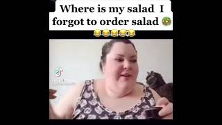 I forgot to order salad 🥗