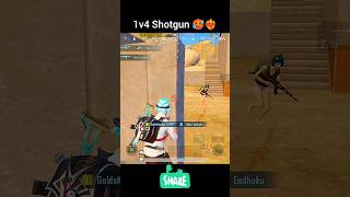 1v4 Shotgun 🥵❤️‍🔥 #pubgmobile #viral #trending #bgmi #shorts