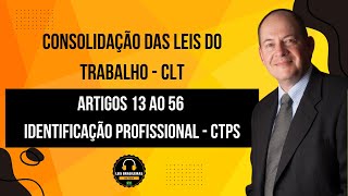 IDENTIFICAÇÃO PROFISSIONAL - CTPS - ARTIGOS 13 AO 56 - CONSOLIDAÇÃO DAS LEIS DO TRABALHO - CLT