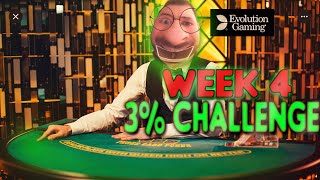 Week 4 Of The $100-$1 Million 3% Challenge! 3 CARD POKER!