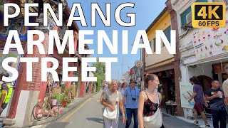 🇲🇾 Armenian Street and Ah Quee Street Penang Walking Tour [4K 60fps]