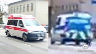 Ambulance + police responding / Kiirabi ja politsei vilkuritega