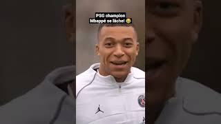 PSG champion de France : Mbappé se lâche! 😂 #humour #parodie #parodie #messi #neymar #galtier