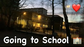 Going to School 🏫 | Morning vlog | ❤️🏫❤️ #vloggerlife #stockholmsweden