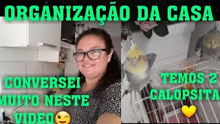 ORGANIZEI A CASA+CONVERSEI COM VOCÊS 💛TEMOS 2 CALOPSITAS