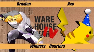 Warehouse War 4 - Pools - Braxton (Sheik) vs Axe (Pikachu)