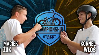 AveBmx Championship Street Junior - Maciek Żuk vs Kornel Włoś [PÓŁFINAŁ 1/2]