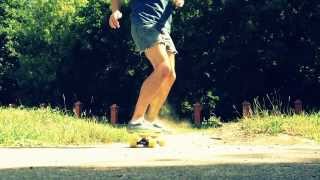 Testing Penny skateboard on a deserted stadium