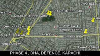 PHASE 4, DHA, KARACHI, PAKISTAN GOOGLE EARTH PROPERTY REALESTATE