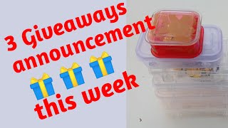 3 giveaways this week II GIVEAWAY announcement📣 II GIVEAWAY II Giveaway in telugu