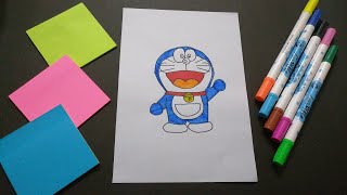 How to draw Doraemon easy || How to draw doraemon step by step || Easy drawing ideas for beginners